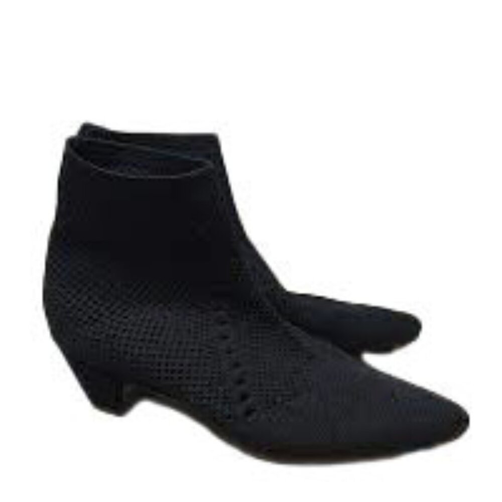 EILEEN FISHER Black Purl Sock Booties Size 7 - Picture 4 of 10